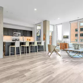 The Blonde Kitchen & Living Room