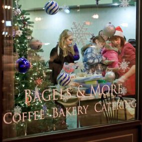 At Bagels & More, our philosophy is simple: we are a locally owned neighborhood cafe that gets involved through clubs, causes, events & people that make up our great community.