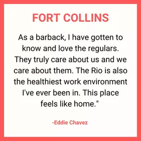 At The Rio, our team isn’t just a group of coworkers—we’re a family. Interested in joining the Rio team? We’re always on the hunt for good, smart, dedicated people to join our family. With some of our team members having 30+ years with us, it’s a place where careers grow, and people truly love what they do. ????