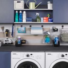 Custom Cabinets can make your laundry room beautiful whilst always being super practical. You can maximize your storage space and have supplies and other household items tucked neatly away.