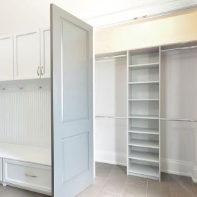 Embrace Your New-Found Space with Tailored Living of Niantic & Mystic. Organize the family’s comings and goings and keep clutter from taking over the house with a custom designed mudroom/entryway. Call us today to schedule your FREE consultation. #organization  #custom  #craftsmanship #customization