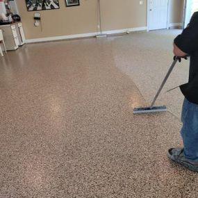 Everyone wants to keep their garage space clean and aesthetic, which is why they invest in shelves and beautiful paint for the walls. However, your garage floor is extremely important but often overlooked. Check out how our Epoxy Garage Floor enhances the look and feel of this garage in Guilford