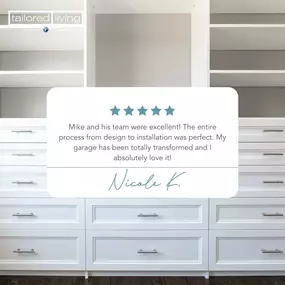 Another positive review for Tailored Living of Niantic & Mystic to start off another great week!