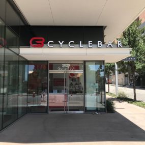 Front Doors of Studio | CycleBar Uptown Dallas