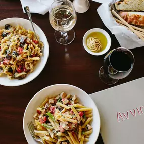 Penne, calamari and more at Avvio