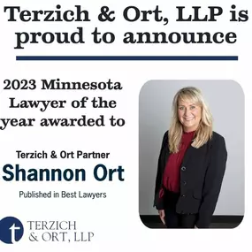 Shannon Ort is a founding partner of Terzich and Ort, LLP. She devotes her practice exclusively to family law focusing on divorce, custody, child support, spousal maintenance and paternity matters. She received her J.D. from William Mitchell College of Law and her B.A. in criminal justice and legal studies magna cum laude from Hamline University. Prior to founding Terzich & Ort, Shannon was an associate with Rider Bennett in Minneapolis.