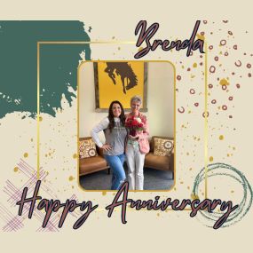 Celebrating Brenda’s 1 year anniversary on my Team! So thankful for you girl and can’t believe how FAST this past year has gone. You are such a wonderful joy to work with everyday. Thanks for all you do!!