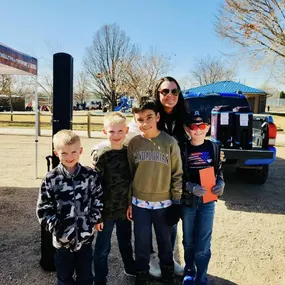 Annual 2024 Magical Forest Event in Windsor yesterday! We love sponsoring this FUN event where families come out to build forts with old Christmas trees.