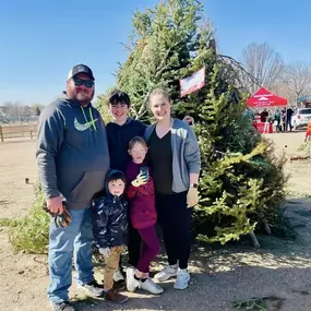 Annual 2024 Magical Forest Event in Windsor yesterday! We love sponsoring this FUN event where families come out to build forts with old Christmas trees.