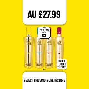 au vodka only £27.99 at select convenience