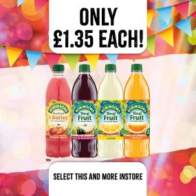 robinsons cordial only £1.35  at select convenience