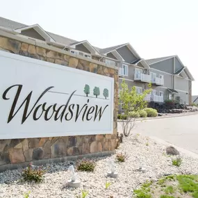 Woodsview Apartments Property Sign