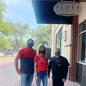 Sugar Land Dentist Dr. Minesh Patel and his team at FLOSS Dental Sugar Land