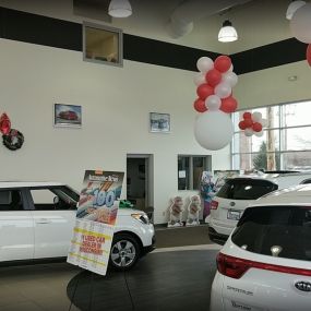 Russ Darrow Kia of Waukesha showroom.