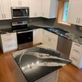 At Exquisite Stone, our countertop and stone fabrication services are available for your kitchen space. Contact us today!