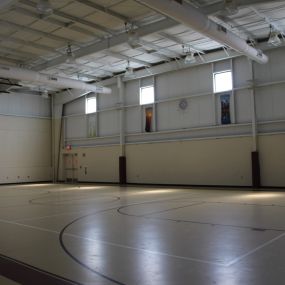 Full-size gym used for Basketball, Volleyball and many other functions