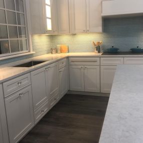 Up-Close view of Countertop and Cabinetry