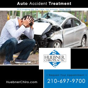 Auto accident treatment San Antonio, TX by Huebner Chiropractic. Call: 210-697-9700 or visit our website https://www.huebnerchiro.com.