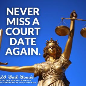 Never Miss a Court Date Again with 828 Bail Bonds by your side!