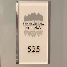 Sandoval Law Firm-Suite Plaque