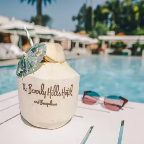 Signature cocktails served poolside