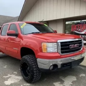 Red work truck