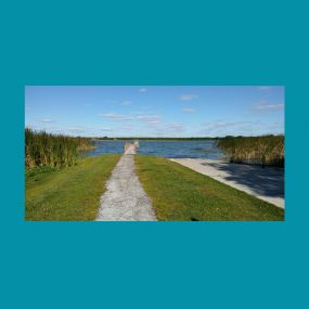 Lakeside dock and boat ramp