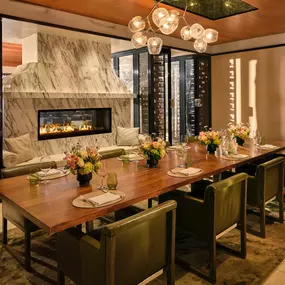 The private dining room at The Restaurant at Hotel Bel-Air