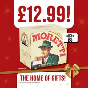 £12.99 on Birra moretti