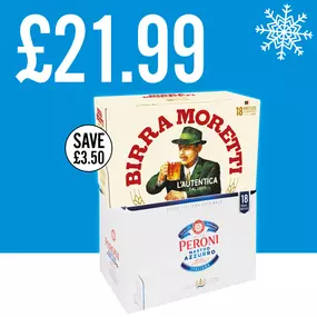 £21.99 Each on selected 18 packs