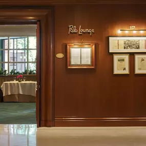 Entrance to the Polo Lounge from The Beverly Hills Hotel lobby