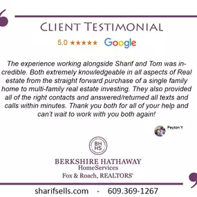 Bild von BHHS Fox & Roach Licensed Realtor in NJ & PA - Sharif Hatab