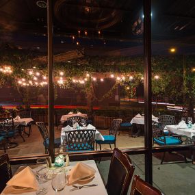Enjoy Italian-inspired Cuisine featuring Fresh Gulf Seafood inside or on our patio outside!