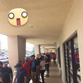 The Shack Supplements & Shakes had a line out the door and past the next city block.