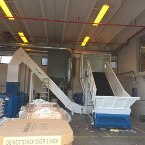 Vecoplan conveyor paper shredding system