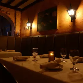 Intimate Inside Dining Area at Nino's Italian Cuisine Restaurant in Atlanta, GA