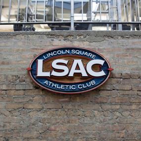 Lincoln Square Athletic Club entry stairway