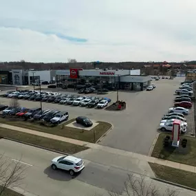 Russ Darrow Nissan of West Bend aerial.