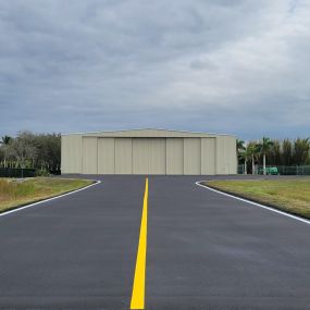 Bonness team just finished sealcoating the Northern Jet Hangar