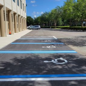 New and improved ADA parking stalls.