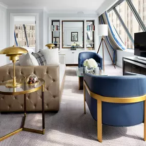 Club Executive Suite Living Room at The Langham, Boston