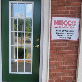 Outside front door at Necco Augusta office