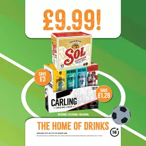 Great saves on beers for the Football.