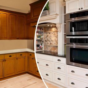 Change the look of your kitchen with fresh white cabinets!