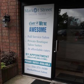 Market Street Salon Suite
3067 W Market St
Suite 5 (Back of the building, 1st floor)
Fairlawn, OH 44333