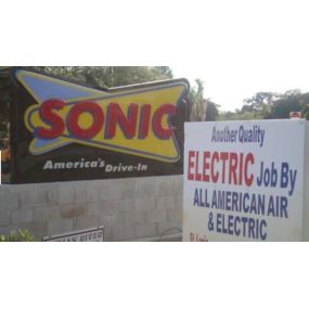 Sonic sign board - Commercial Electrical Work in Central Florida