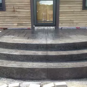 Stamped Concrete Steps