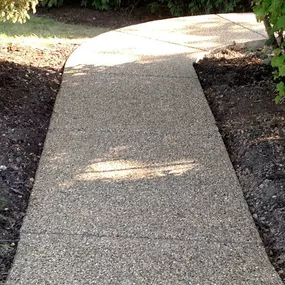 Concrete sidewalk install