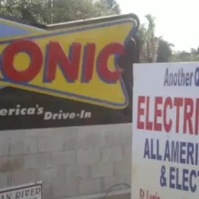 Sonic sign board - Commercial Electrical Work in Central Florida