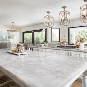 Modern kitchen idea - Diamond Crystal Quartzite Kitchen
